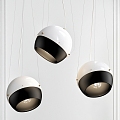 modern ball chandelier 3d model