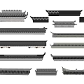 Chinese-style Eaves Tiles Eaves Line Eaves Building Components Eaves 3d model