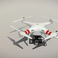 Smart Machine Drone With Four Rotors And Camera For Aerial Photography Tasks