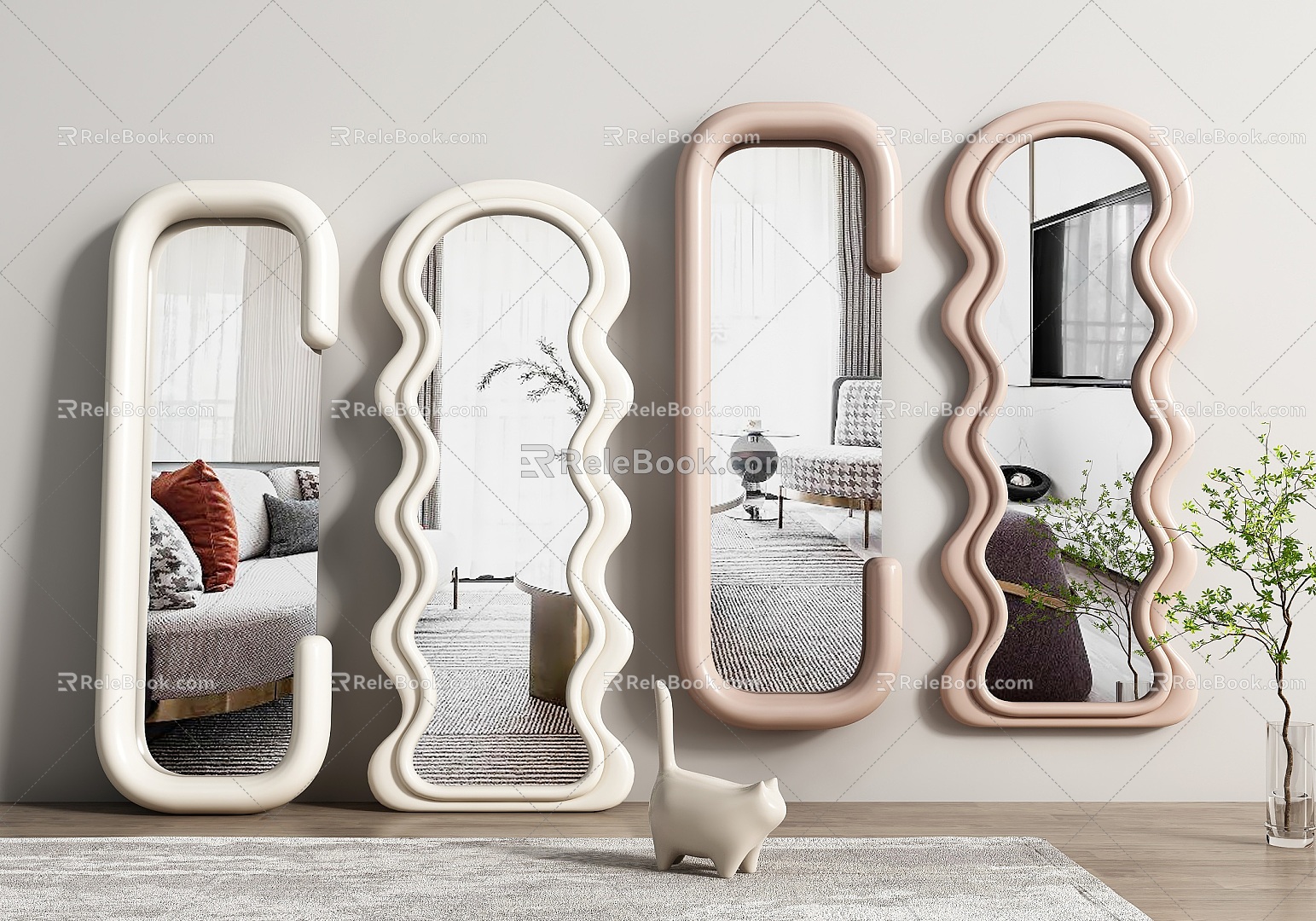 Modern Mirror 3d model