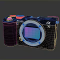 Sony α7c Black Mirrorless Camera Design With Textured Grip And Colorful Lens Mount