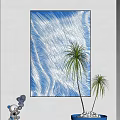 Minimalist Abstract Painting Simple Hanging Painting 3d model