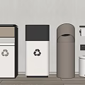 Modern Trash Bins With Recycling Symbols Various Styles And Sleek Designs For Home