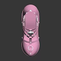 Pink Platform Wedge High Heels With Strappy Design And Decorative Cutouts