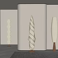 Simple floor lamp 3d model