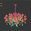 Elegant Copper Chandelier Lighting Set With Crystal Pendants And Multiple Candle Lights