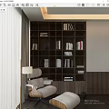 Modern Bookcase Bookshelf 3d model