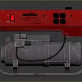 Red Master ELECTRO Industrial Generator With Metal Frame And Power Outlets