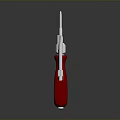 Red Handle Screwdriver With Various Types Of Screwdriver Bits Displayed