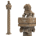 Furnishings Stone Carvings 3d model