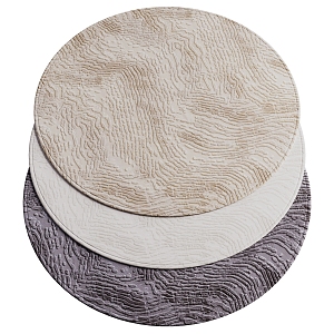 Modern Minotti Round Carpet 3d model