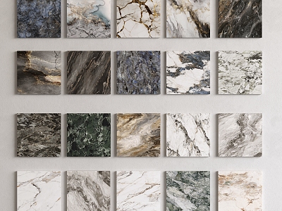 Marble Texture Wall Panel Stone Wall Decorative Panel Background Wall Rock Panel Matte Tile 3d model