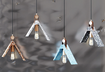 Modern chandelier 3d model