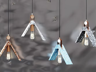 Modern chandelier 3d model