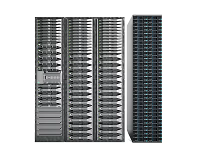 High Performance Enterprise Server Racks For Data Center Storage And Network Infrastructure 3d model