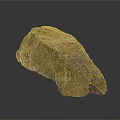 Natural Mossy Stone With Rough Surface And Organic Shape For Decorative Use