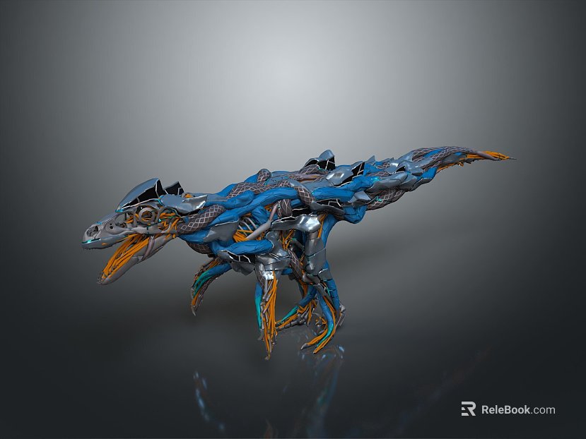 Science Fiction Style Mechanical Dinosaur Transformers Mech Dinosaur Mechanical Biological Robot Dinosaur Future Armor Mechanical Beast Science Fiction Mechanical Beast Industry texture