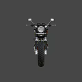 Sleek Modern Motorcycle Design With Chrome Finish Black Seat And Red Accents