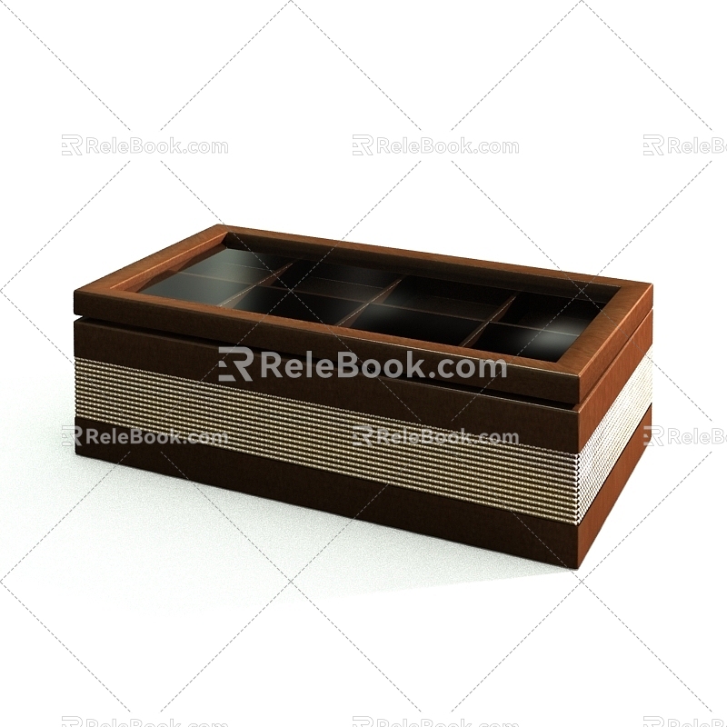 European-style jewelry box box 3d model