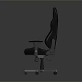 Single Black Gaming Chair Featuring High Back Design And Adjustable Swivel Base 3d model