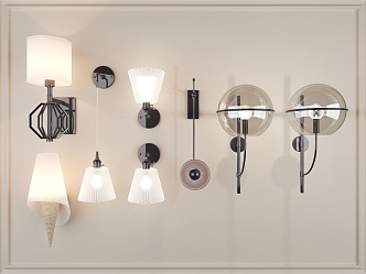 New Chinese Wall Lamp 3d model