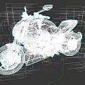 Ducati Black And Red Sporty Motorcycle With Red Seat And Alloy Wheels
