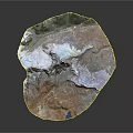 3D Topographic Terrain Model With Mountain Ranges Glaciers And Blue Lake