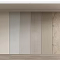 Modern Minimalist Wooden Wall Panel With Multiple Neutral Tones And Spliced Design 3d model