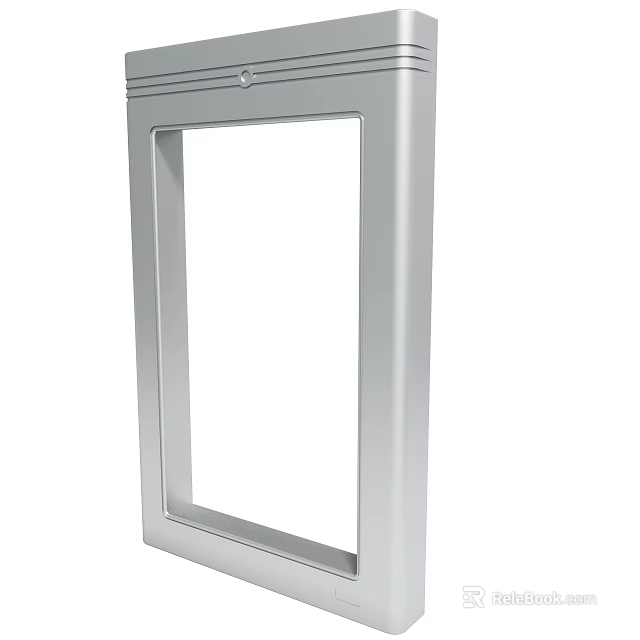 Modern Silver Metal Frame Structure With Sleek Design For Interior Use 3d model
