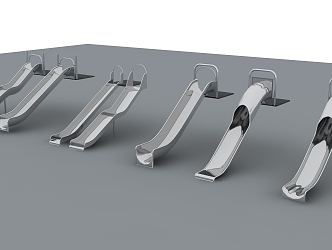 Modern slide stainless steel slide 3d model