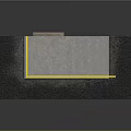 Restaurant Exit Door With Yellow Handrails Green Sign And Concrete Stairs