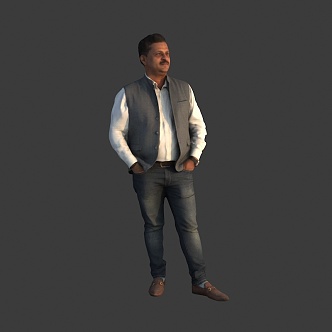 foreign man black man 3d model