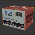 SANSIN SVC 1000W Voltage Stabilizer With Red Casing And Meter Control Panel