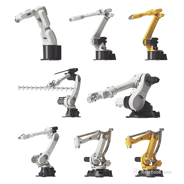 Medical Device Robotic Arms Of Various Designs For Precision Healthcare Applications 3d model 