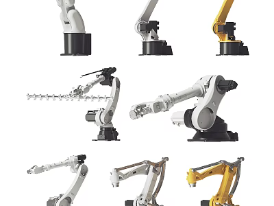 Medical Device Robotic Arms Of Various Designs For Precision Healthcare Applications 3d model