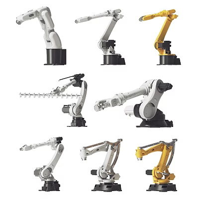 Medical Device Robotic Arms Of Various Designs For Precision Healthcare Applications 3d model