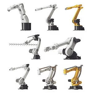 Mechanical Arm Industrial Equipment 3d model