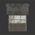 Small Rustic Building With Slate Roof Stone Brick Walls And Weathered Windows