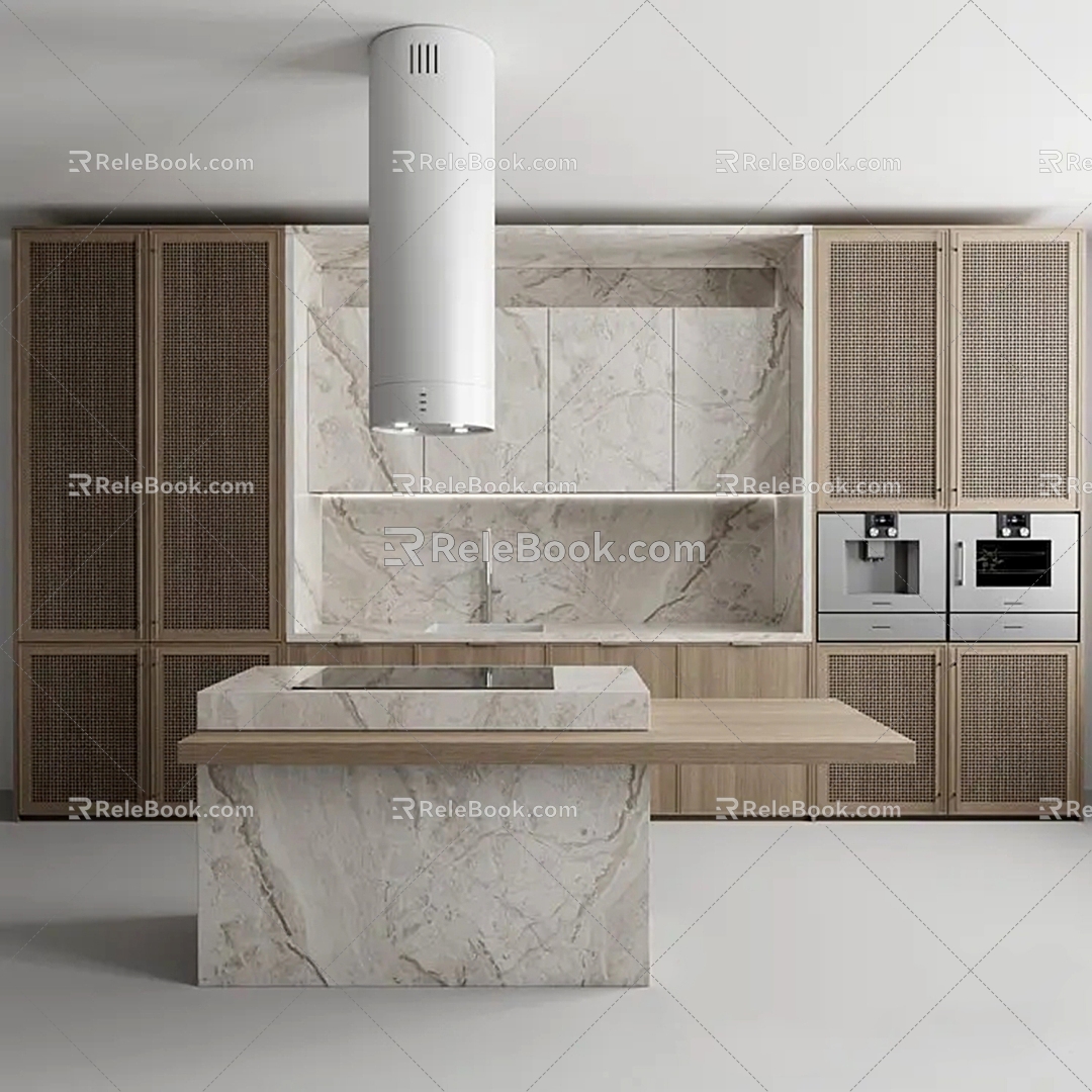 Open Kitchen 3d model