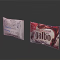 Galbo Choco Chocolate Snack Packages With Two Different Colorful Packaging Designs 3d model