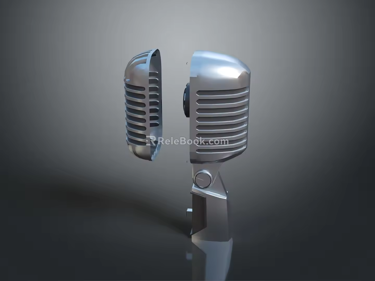 Microphone Amplifier Capacitor Microphone High-end Microphone Wheat Desktop Microphone Broadcasting Microphone 3d model