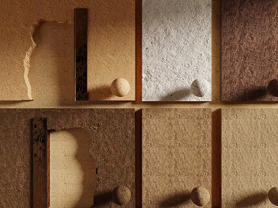 Soil wall Homestay wall texture wall 3d model