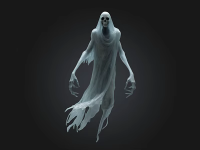 Ghost Ghost Skull Game Character Movie Character 3d model Ghost Ghost Skull Game Character Movie Character 3d model