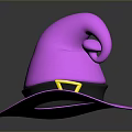 Wizard Character Magical Pink Hat With Black Band And Yellow Buckle