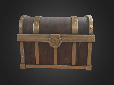 Treasure Modern Chest Game 3d model Treasure Modern Chest Game 3d model