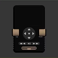 Portable Black Digital Audio Recorder With LCD Screen Control Buttons For Concert Recording