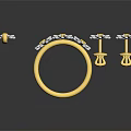 Elegant Gold Rings With White Daisy Flower Decorative Jewelry Design