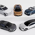 Various Car Models Featuring SUV Sports Convertible With Different Colors And Designs