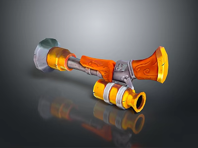 Sniper rifle sight sniper rifle sci-fi sniper rifle semi-automatic rifle combat rifle 3d model