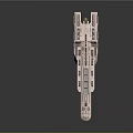 Advanced Interstellar Spaceship With Solar Panel Arrays And Modular Structure